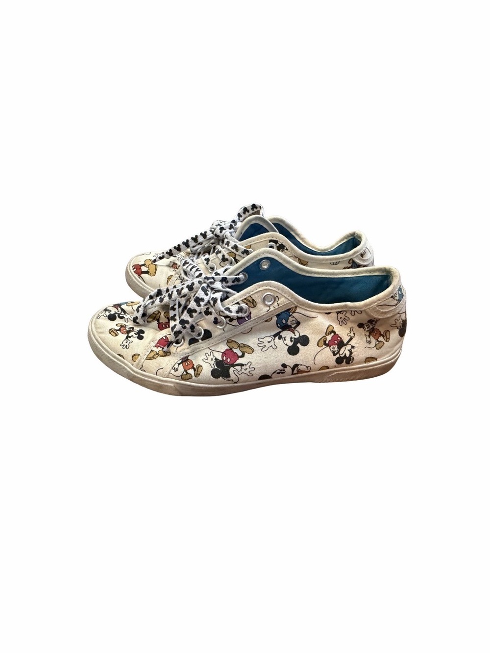 Disney White Sneakers with Multicolor Character Print